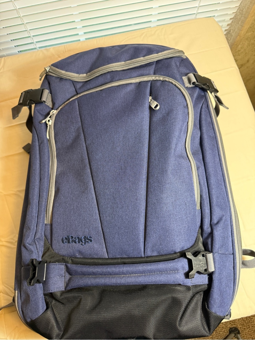 Ebags Mother Lode Navy Blue Travel Backpack - Versatile Men’s Bag